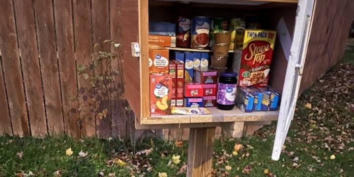 Ogdensburg family creates blessing box to help feed community