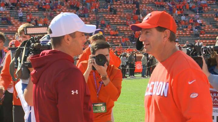 Where to watch the Carolina–Clemson game on Nov. 29