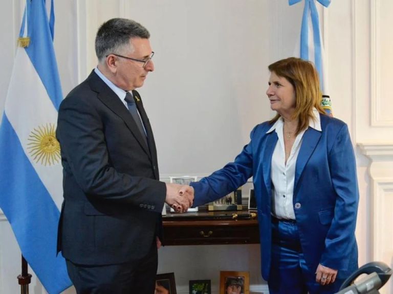 Bullrich recibió al canciller de Israel con “la lucha contra el terrorismo” como eje