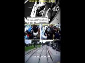 Train operator appears to fall asleep as passengers are jolted