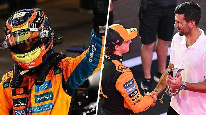 Piastri gana la carrera sprint en Qatar y enciende más la lucha por el título de la F-1: Cómo quedó la tabla y la premiación con Djokovic incluido Lando Norris sigue liderando el campeonato.