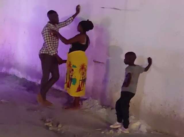 See trending photo of little boy accompanying his mother to meet her boyfriend (See Photo)