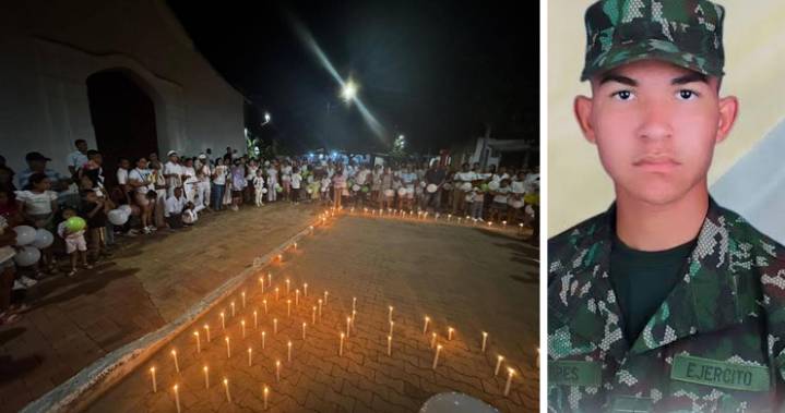 Valencia de Jesús ora por la liberación del soldado Víctor Yepes