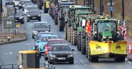 Farmers hold Newcastle tractor convoy in protest over 'cruel' inheritance tax changes