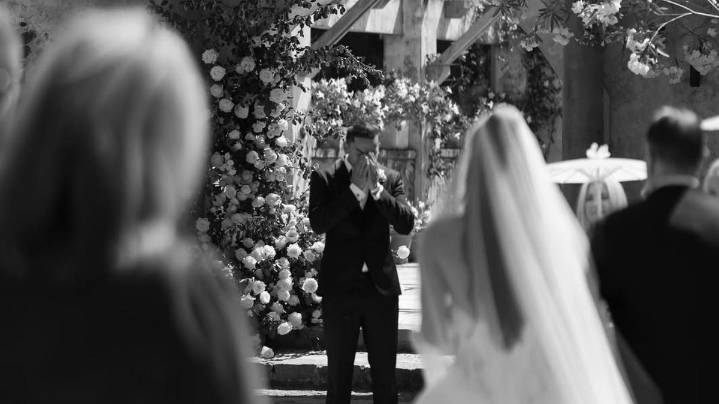 AFL star Daniel Rioli and Paris Lawrence tie the knot in intimate Byron Bay wedding