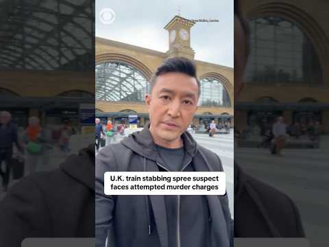U.K. train stabbing spree suspect faces attempted murder charges #shorts