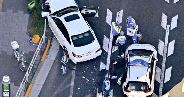 Tokyo crash carnage as car hits crowd leaving at least one dead before 'driver flees'