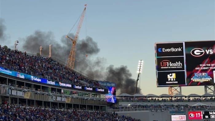 Large plume of black smoke near EverBank Stadium came from ATV fire, no injuries: JFRD