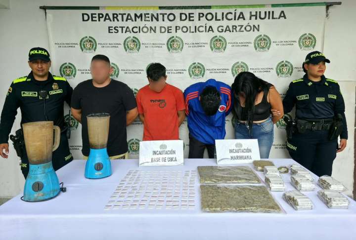 Golpe al microtráfico en Garzón, Huila