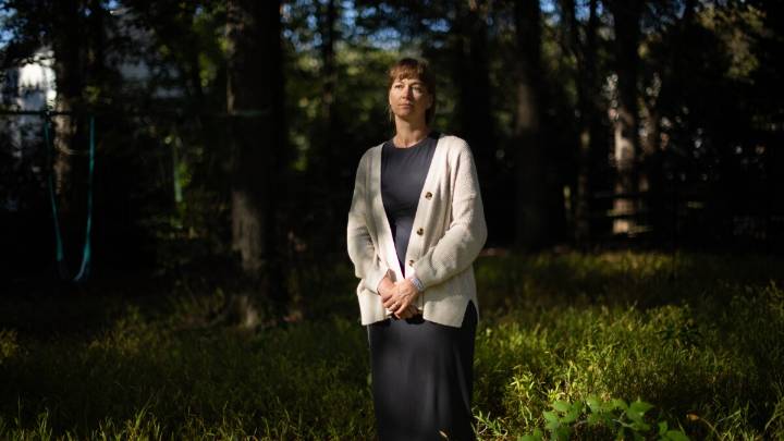 She criticized President Trump during the shutdown. Now she's been put on leave