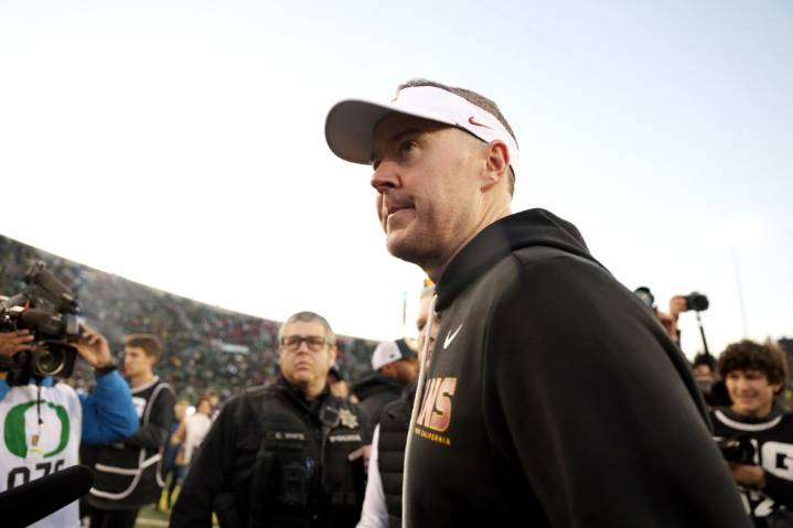 Lincoln Riley remains optimistic about USC’s future despite loss at Oregon