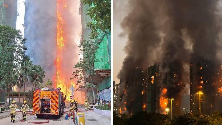 Devastador incendio en urbanización de Hong Kong deja al menos 13 personas fallecidas