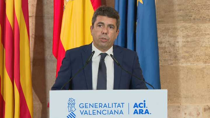 Mazón dimite como president da Generalitat un ano despois da dina: "Xa non podo máis"