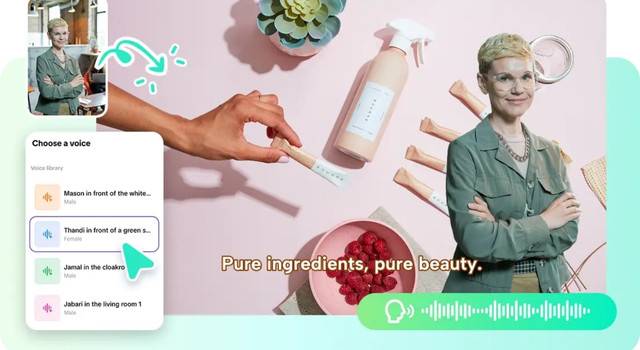 Crear folletos digitales llamativos usando un editor de video con sincronización de diseño