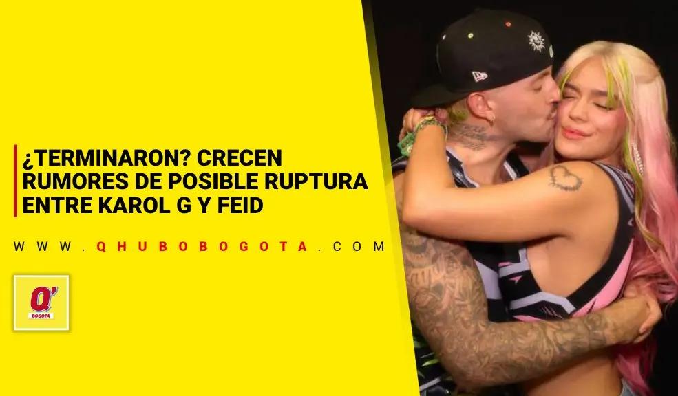 ¿Terminaron? Crecen rumores de posible ruptura entre Karol G y Feid