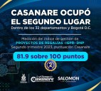 Casanare ocupó el segundo lugar en buen manejo de regalías