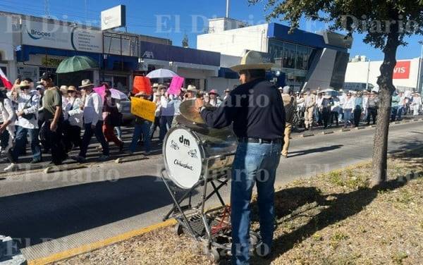 Video.- Con tambor, ciudadano se une a la marcha