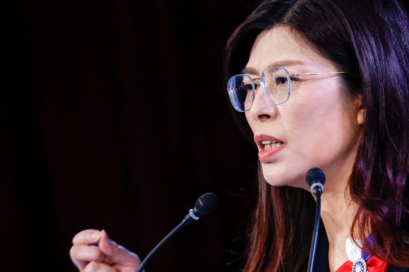 Taiwan’s new opposition leader takes over, warning against risk of China war