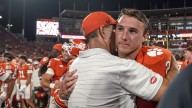 Dabo Swinney reacts to Clemson QB Cade Klubnik's toughness