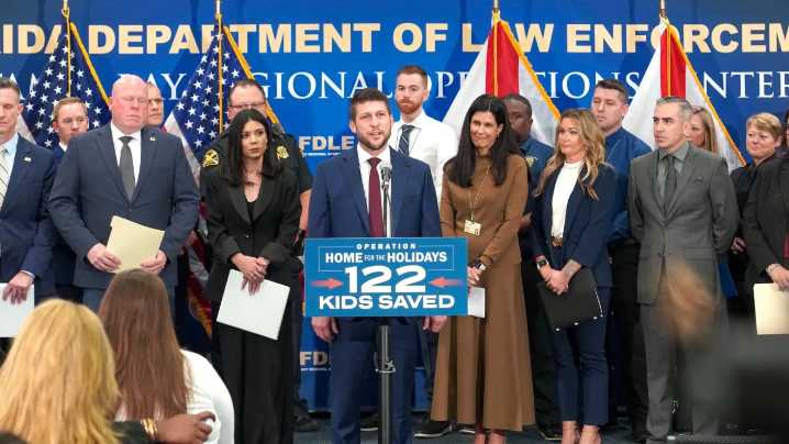 122 niños rescatados en Florida en operación contra abusos y trata
