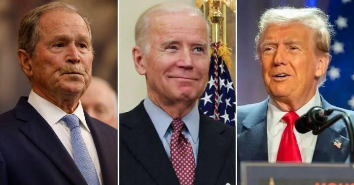 George W. Bush and Joe Biden Reunite at Dick Cheney's Funeral as Donald Trump Is Left Off the Guest List: Photos