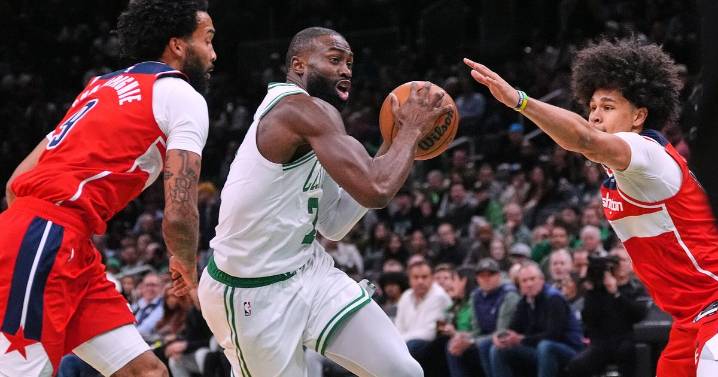Brown scores 35 points in 26 minutes before watching Celtics coast to 136