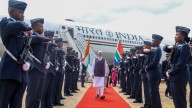 ‘Look forward to productive discussions,’ PM Modi on arrival at Johannesburg for G20