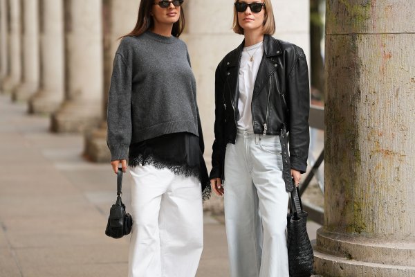 Cómo combinar vaqueros blancos en invierno