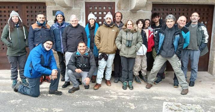 Os alumnos da UNED achegáronse á Lagoa de Antela, en Sandiás