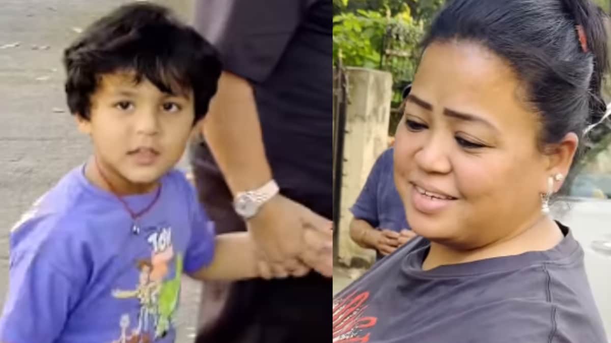 Bharti Singh’s Hilarious Reaction As Son Gola Tries To Grab Paparazzo’s Phone: ‘Kanjus Mamu’