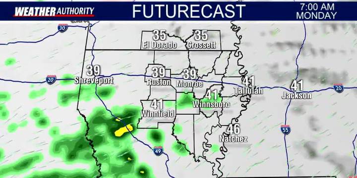 KNOE Sunday Evening Forecast: Rain Returns Tomorrow