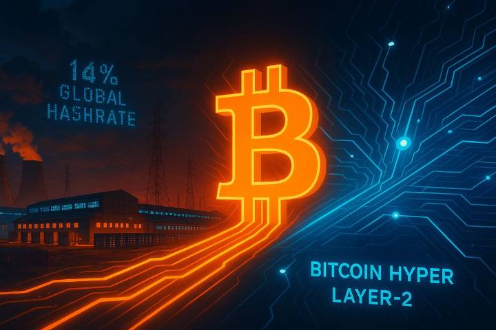 China’s Unexpected 14% Bitcoin Mining Comeback Fuels Demand For Bitcoin Hyper