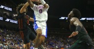 No. 10 Florida overcomes foul trouble from big men Condon and Chinyelu and beats Miami 82