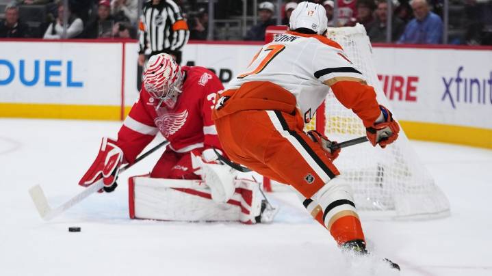 Alex DeBrincat scores twice, Red Wings beat Ducks 6