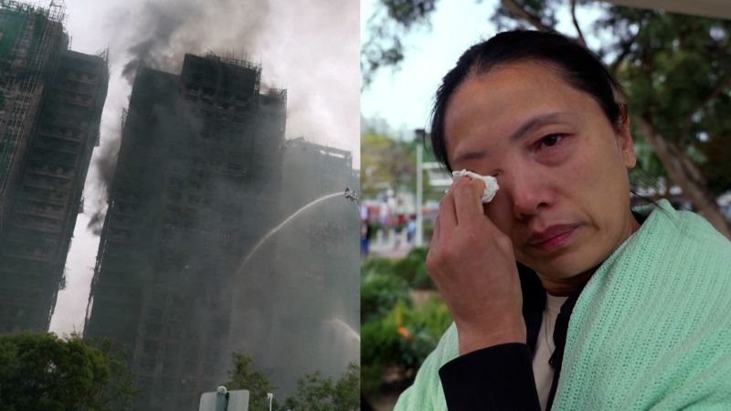 Los sobrevivientes del incendio de Hong Kong lloran: "No queda nada"