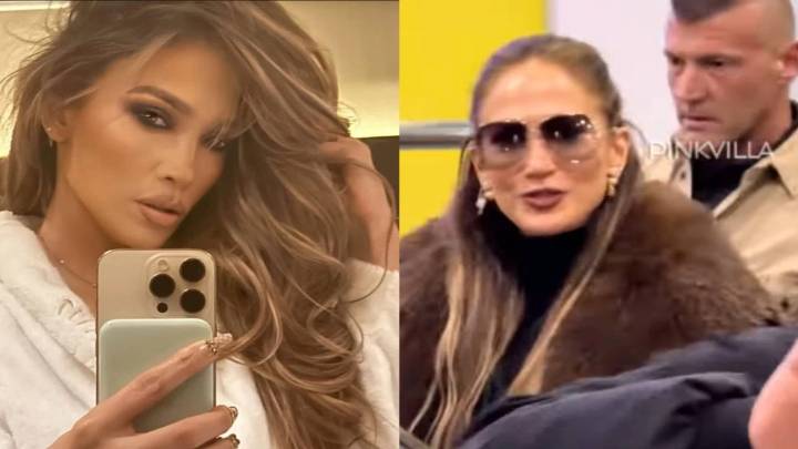 Jennifer Lopez blows kisses to paparazzi as she lands in India for a wedding; Watch vid...