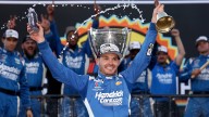Kyle Larson wins second NASCAR championship, denying Denny Hamlin