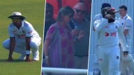 Cricket Earthquake Stops Bangladesh vs Ireland 2nd Test 2025 in Dhaka, Panic Ensues as Players Gather Near Field (Watch Viral Video)