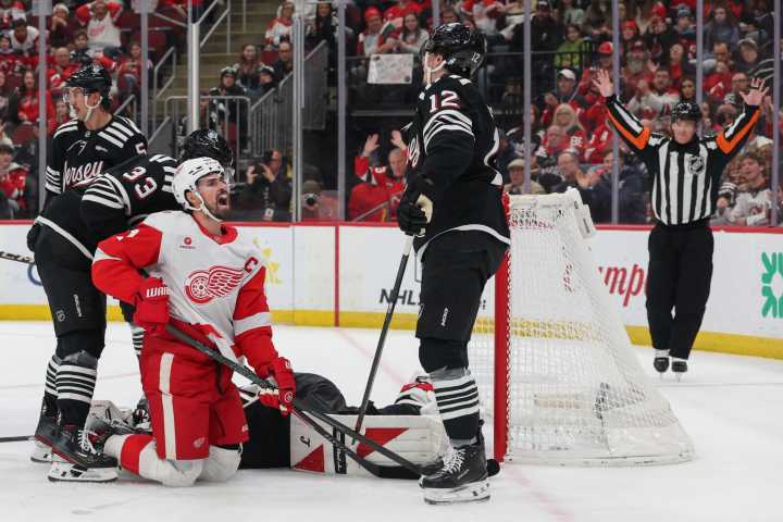 Devils fend off Red Wings, halt 3-game skid - The Rink Live | Coverage of youth, junior, high school and college hockey