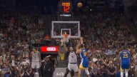 Clutch Curry sinks three