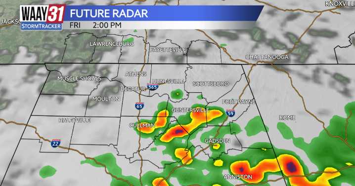 Some rain returns to wrap up the week