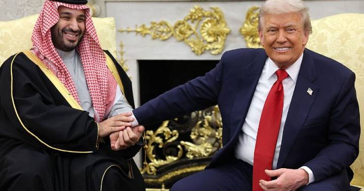 Trump defends Saudi crown prince over question about killing of Khashoggi