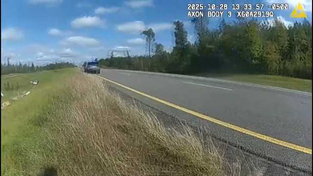 New body camera footage shows Mississippi deputies respond to monkey escape after crash