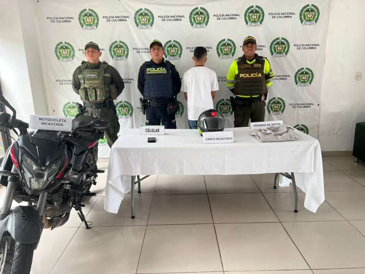 Policía Nacional capturó a un sujeto por el hurto de un establecimiento dedicado al pago de renta ciudadana para el adulto mayor