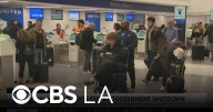 A look from LAX at airline flights affected by the government shutdown