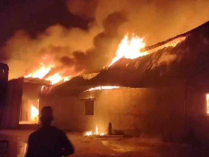 Gujarat: Fire breaks out at wood warehouse in Surat