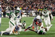 Patriots' TreVeyon Henderson scores three times as Jets' winning streak ends