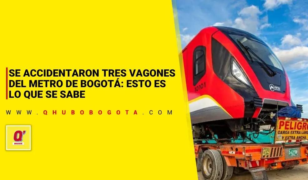 Se accidentaron tres vagones del Metro de Bogotá: esto es lo que se sabe