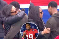 Jameis Winston shares moment with wife before his first Giants start