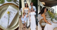 Las fotos de la comunión de Malaika, la hija de Zaira Nara: almuerzo al aire libre, decoración primaveral y familia ensamblada